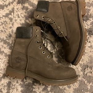 Dark Grey Timberland Boots